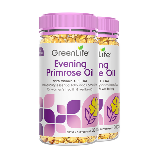 [Buy 1 Free 1] Evening Primrose Oil with Vitamin A, E + D3 (Improved Formula)