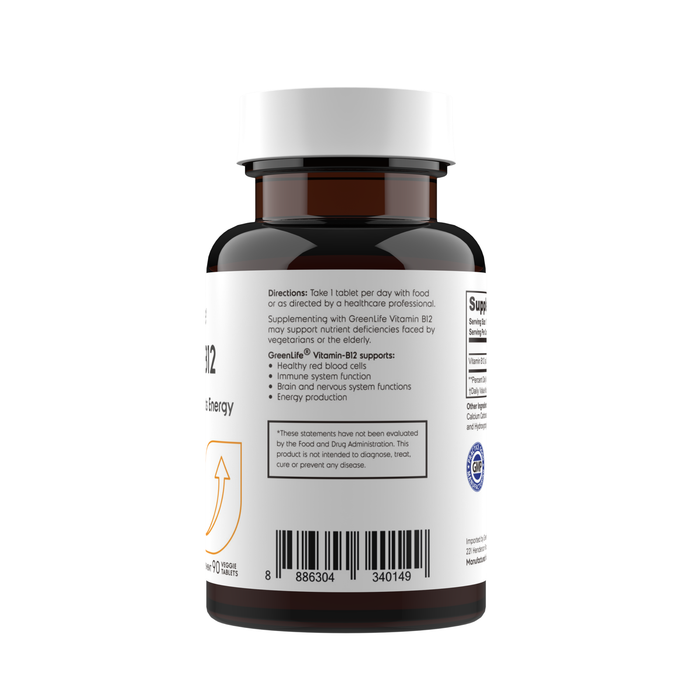 Vitamin B12: Fights fatige and boosts energy | 90 veggie tablets | Vegetarian