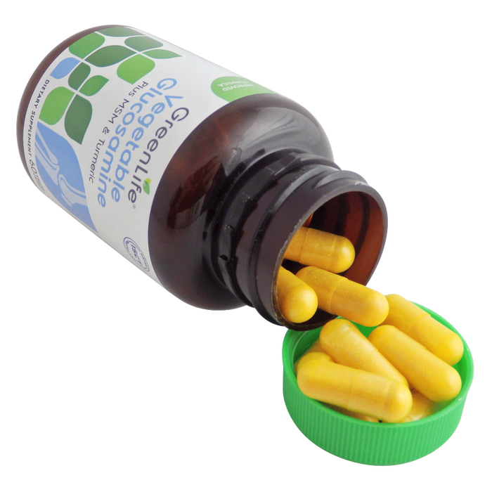 Vegetable Glucosamine Plus MSM & Turmeric (60 capsules) - GreenLife Singapore