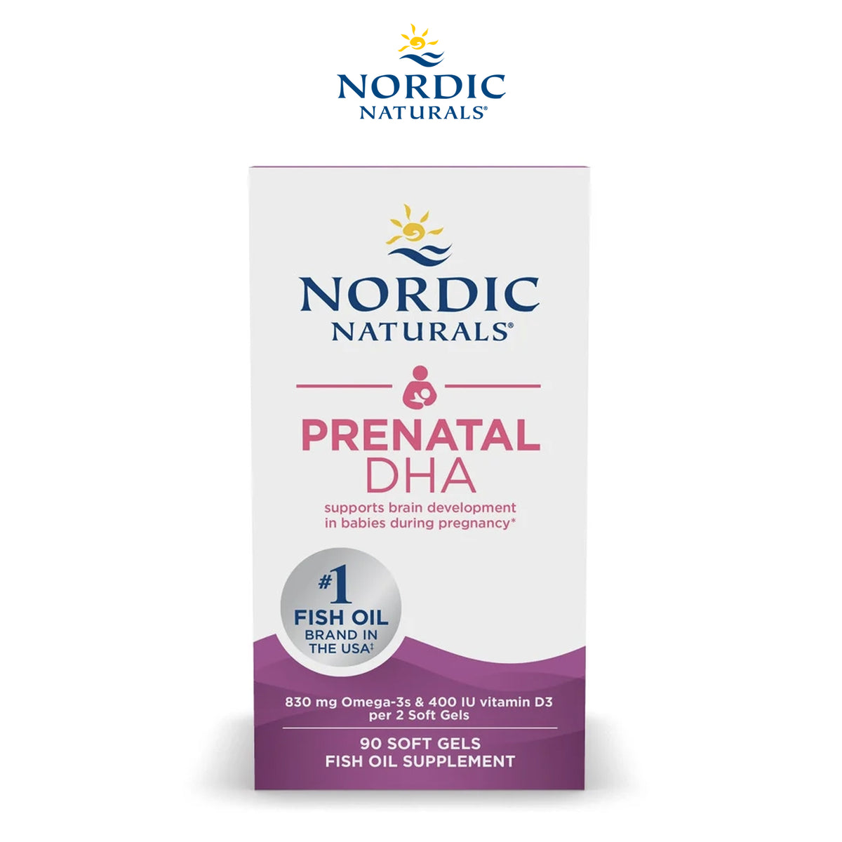 Prenatal DHA 830mg Omega-3 + 400IU Vitamin D3 | 90 softgels