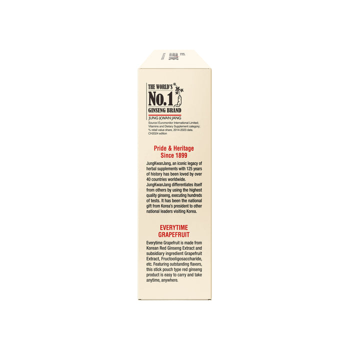 Korean Red Ginseng Everytime V - Grapefruit Flavour 10ml x 14 sticks