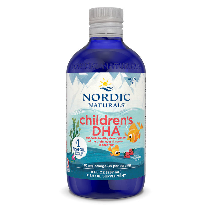 Children's DHA 530mg Omega 3 237ml (8 fl oz) (Ages 1-6) - For Brain Development