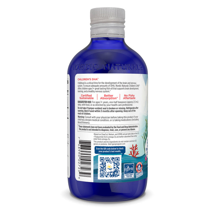 Children's DHA 530mg Omega 3 237ml (8 fl oz) (Ages 1-6) - For Brain Development
