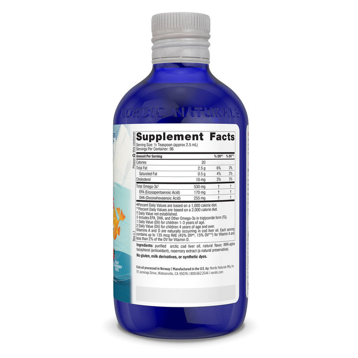 Children's DHA 530mg Omega 3 237ml (8 fl oz) (Ages 1-6) - For Brain Development