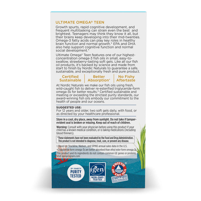 Ultimate Omega TEEN 1120mg | 60 mini soft gels