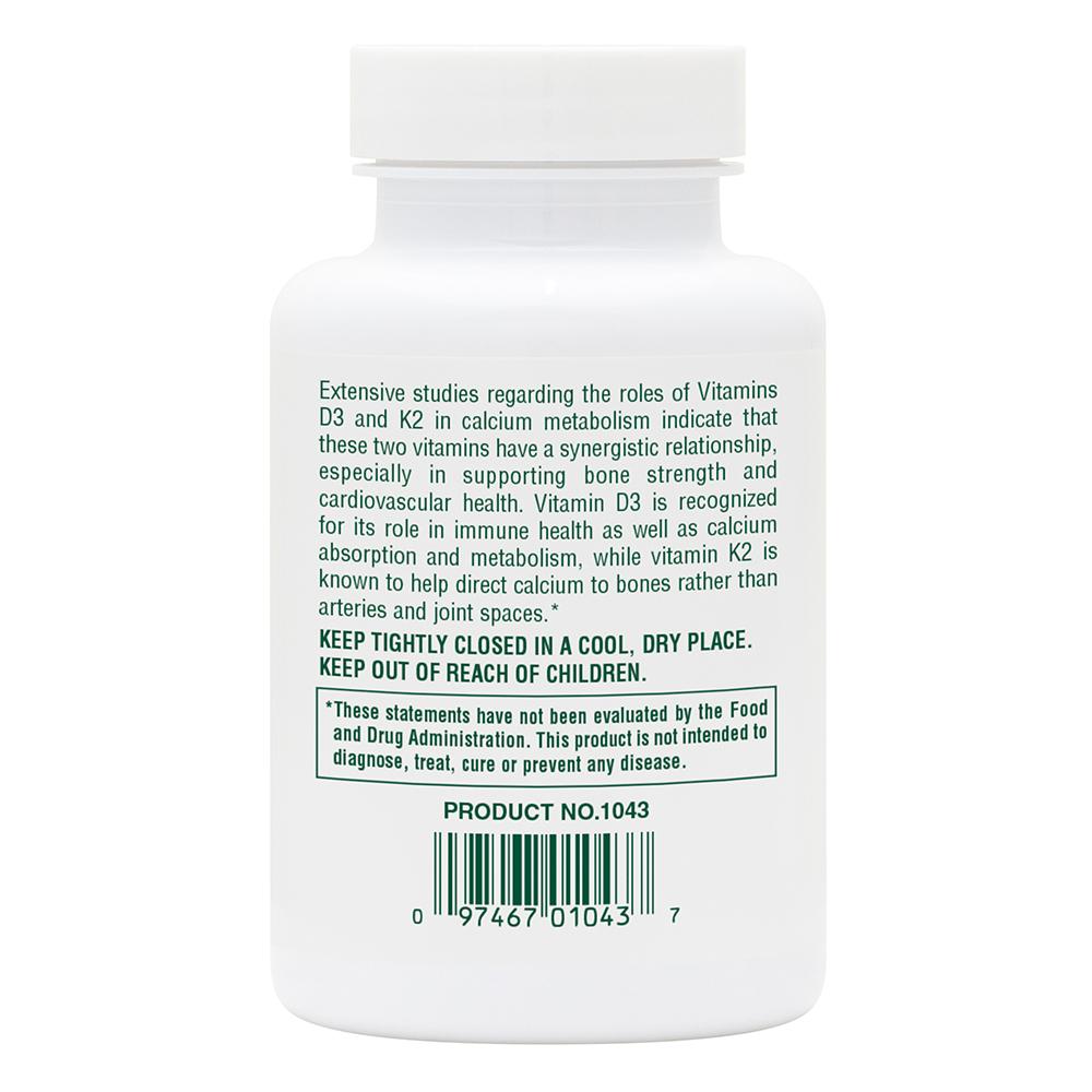 Vitamin D3 + Vitamin K2 - 90 capsules