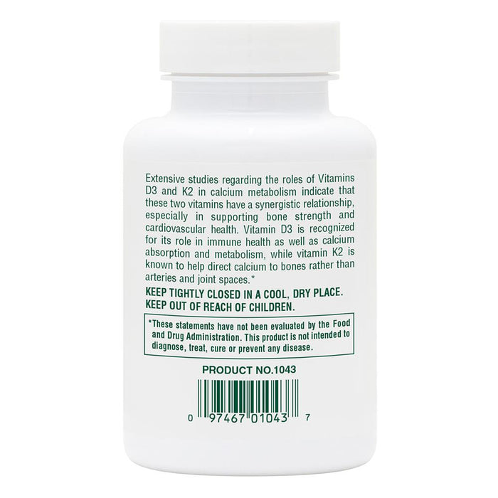 Vitamin D3 + Vitamin K2 - 90 capsules