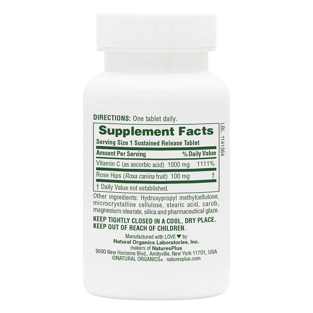 Vitamin C 1,000 Sustained Release w/ Rose Hips Tablets