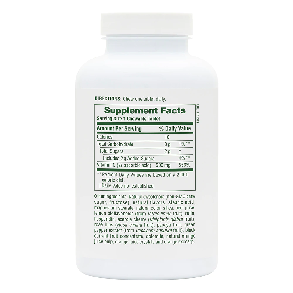 Chewable Vitamin C - Orange Juice C 500mg