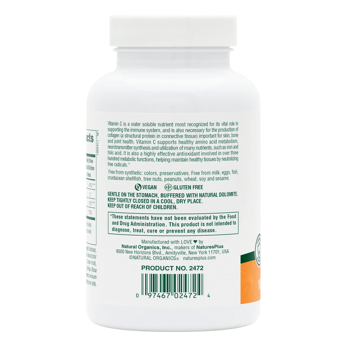 Chewable Vitamin C - Orange Juice Jr. 100 mg (180 tablets)