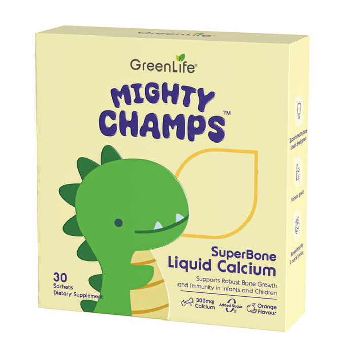 Mighty Champs SuperBone Liquid Calcium 30s (Not for Singapore)