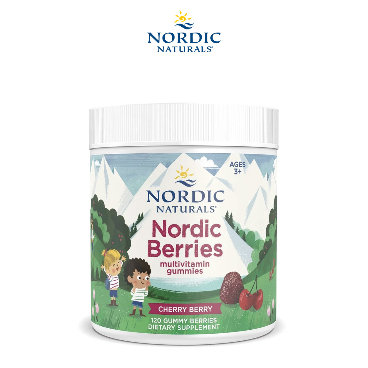 Nordic Berries Multivitamin Gummies (Cherry Berry) | 120 Gummy Berries