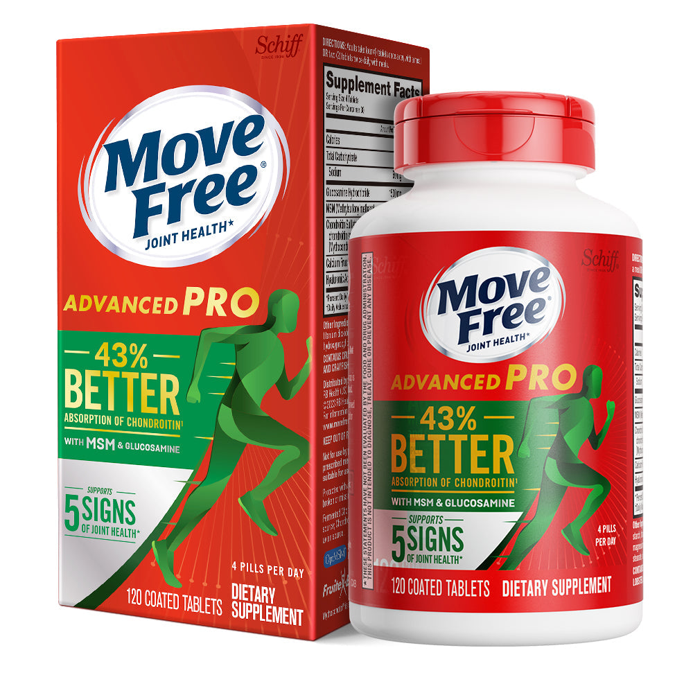 Move Free Advanced PRO with Hi-Absorption Chondroitin and Glucosamine + MSM 120 coated tablets