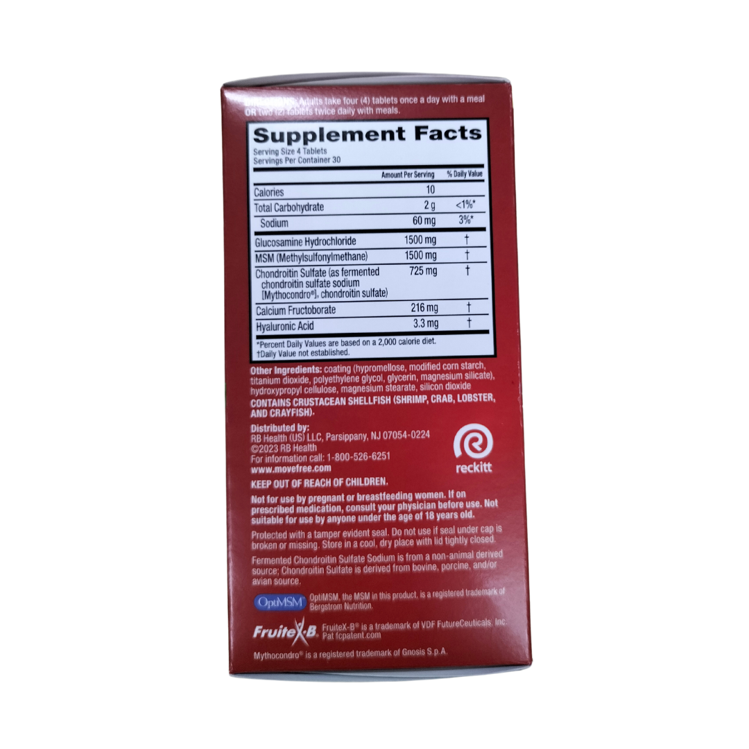 Move Free Advanced PRO with Hi-Absorption Chondroitin and Glucosamine + MSM 120 coated tablets