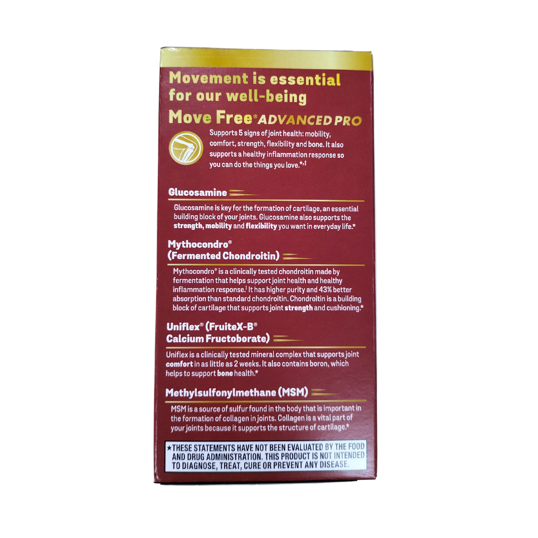 Move Free Advanced PRO with Hi-Absorption Chondroitin and Glucosamine + MSM 120 coated tablets