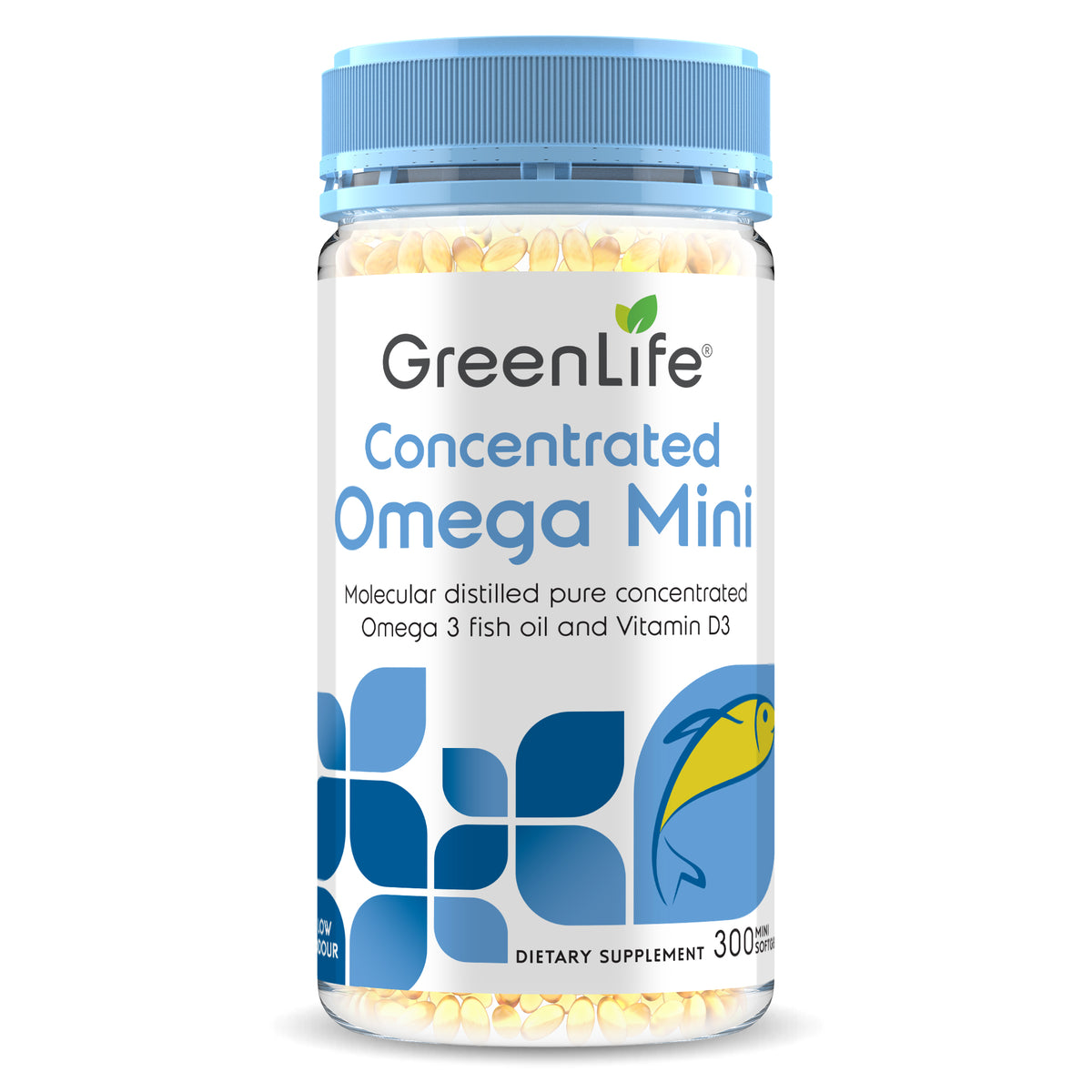 Concentrated Omega Mini 300 mini softgels - GreenLife Singapore