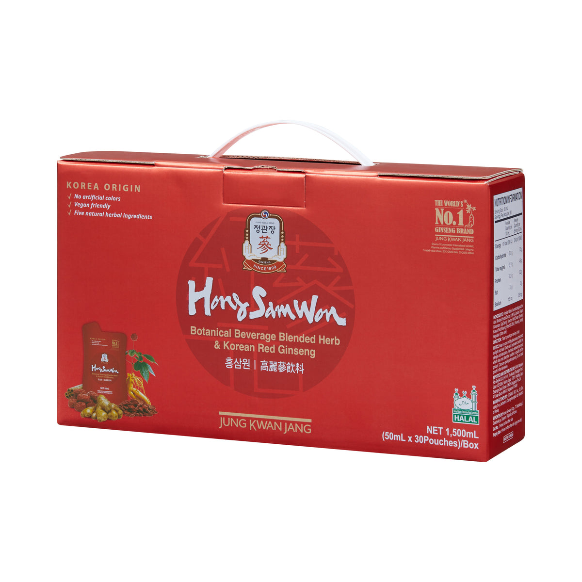 Hong Sam Won Korean Red Ginseng and Blended Herb 50ml x 30 Pouches