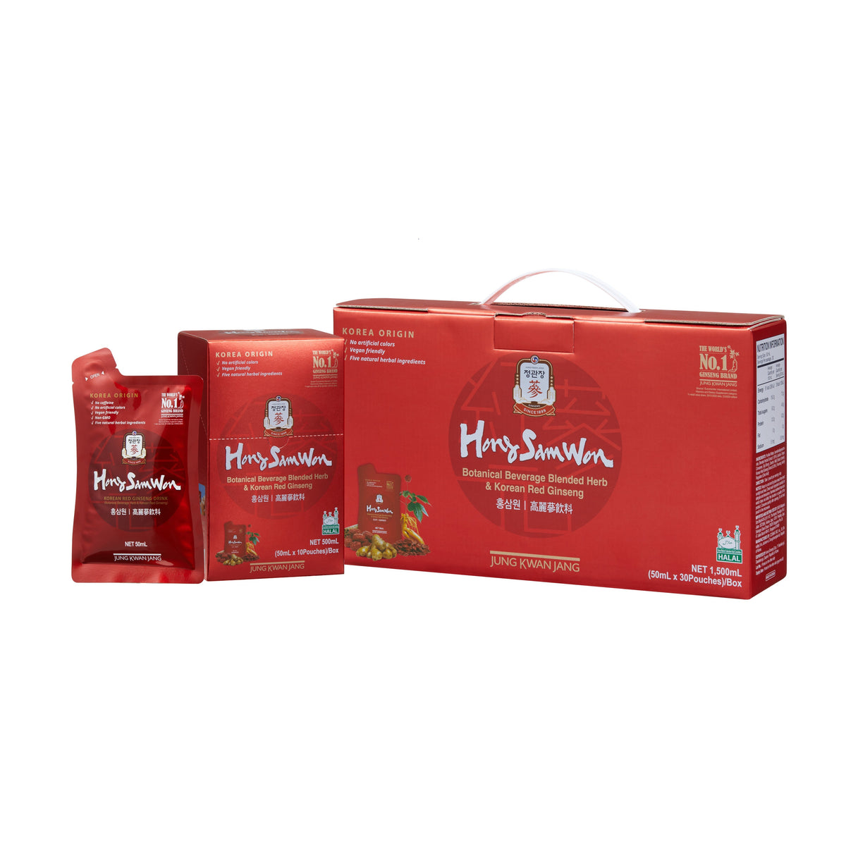 Hong Sam Won Korean Red Ginseng and Blended Herb 50ml x 30 Pouches
