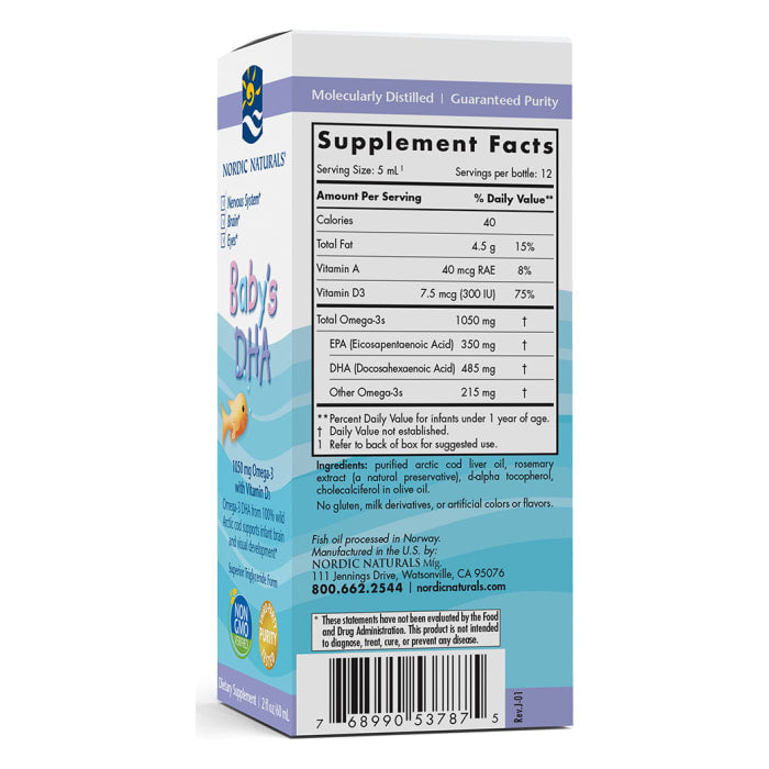 Baby's DHA 1050mg Omega-3 300IU Vita D3 | 60ml