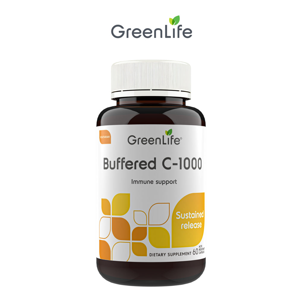 Buffered C-1000 60's acid resistant capsules: Immune support