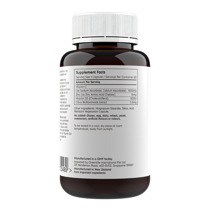 Buffered C-1000 60 acid resistant capsules: Immune support