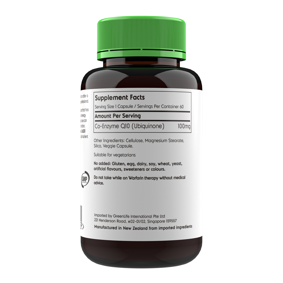 CoQ10 100mg | Vegetarian - GreenLife Singapore