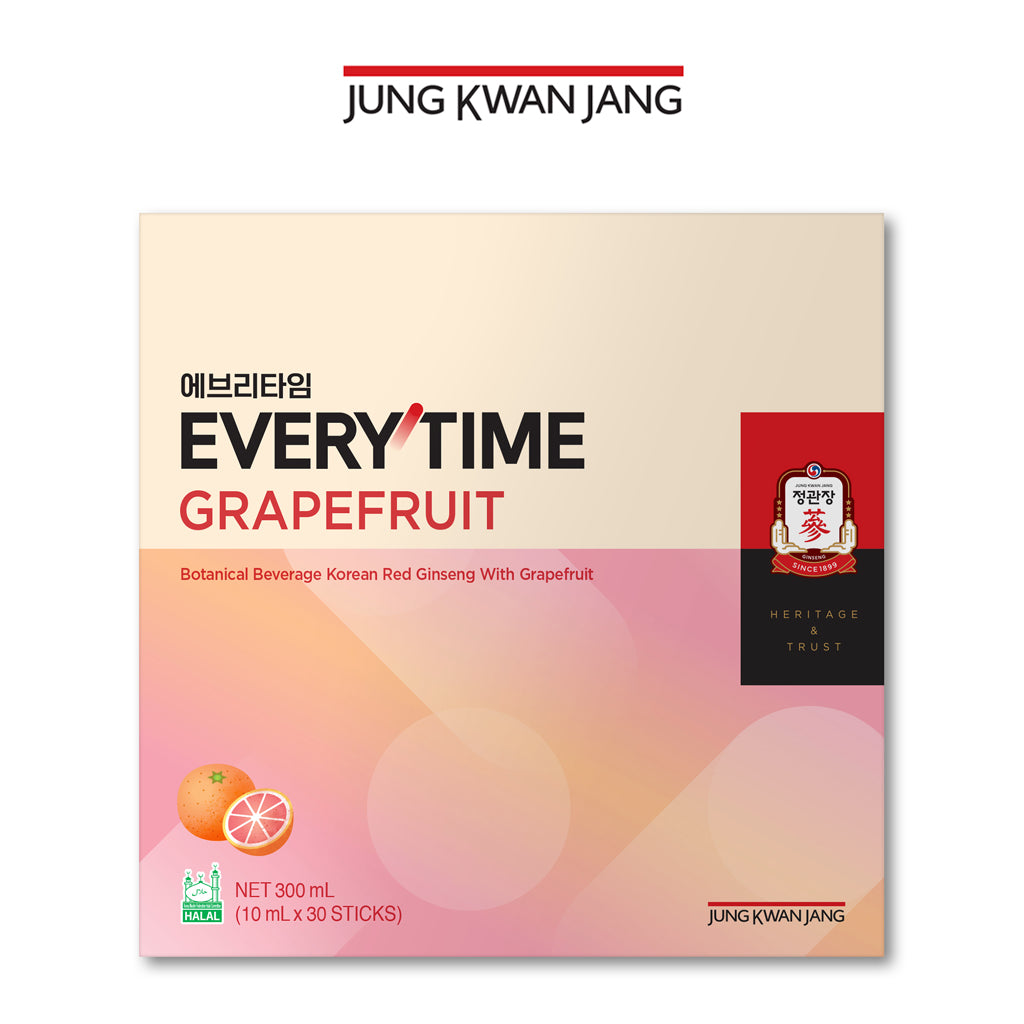 Korean Red Ginseng Everytime V - Grapefruit Flavour 10ml (30 sticks)