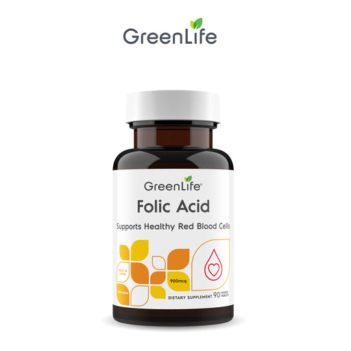 Folic Acid: Supports Healthy Red Blood Cells| 90 veggie tablets | Vegetarian