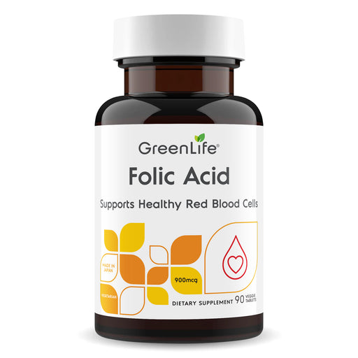 Folic Acid: Supports Healthy Red Blood Cells| 90 veggie tablets | Vegetarian