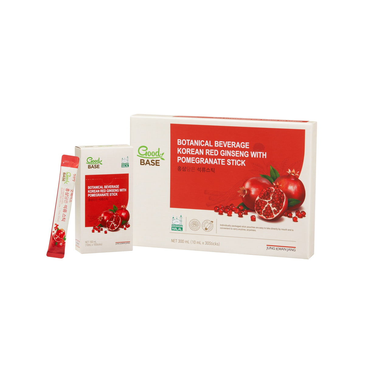 (Exp Oct 2026) GoodBase Ginseng w Pomegranate 10ml (30 sticks)