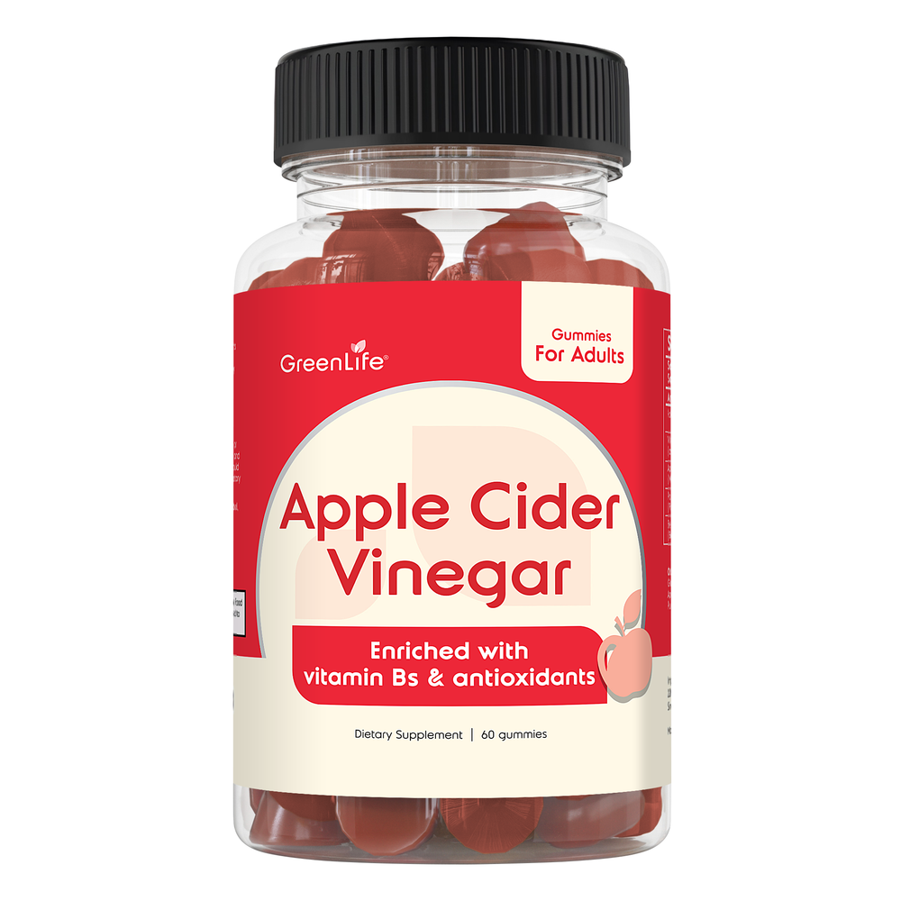 Apple Cider Vinegar Gummies: Enriched with vitamins Bs & antioxidants (60 gummies)