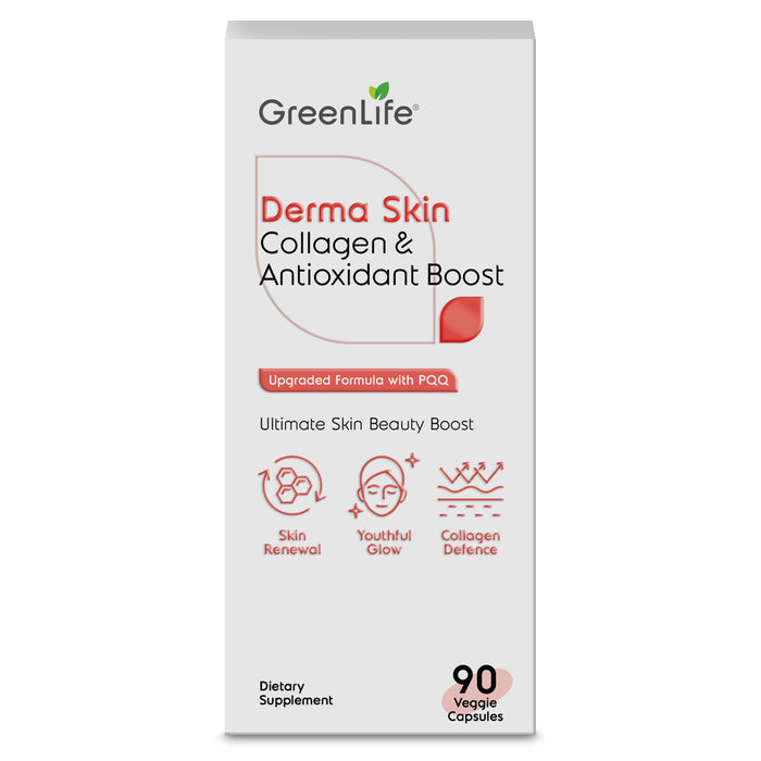 GreenLife Derma Skin – Marine Collagen Peptides with Hyaluronic Acid & PQQ | Beauty Supplement