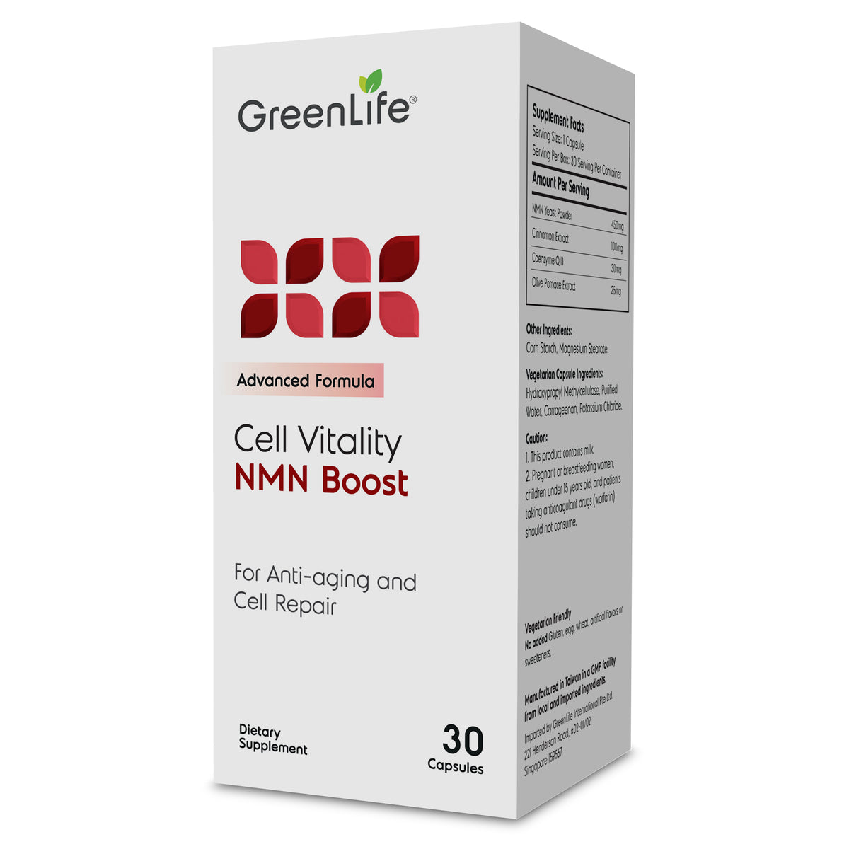 Cell Vitality NMN Boost: For Anti-aging and Cell Repair - GreenLife Singapore