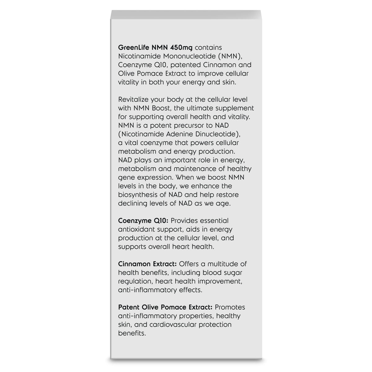 Cell Vitality NMN Boost: For Anti-aging and Cell Repair - GreenLife Singapore