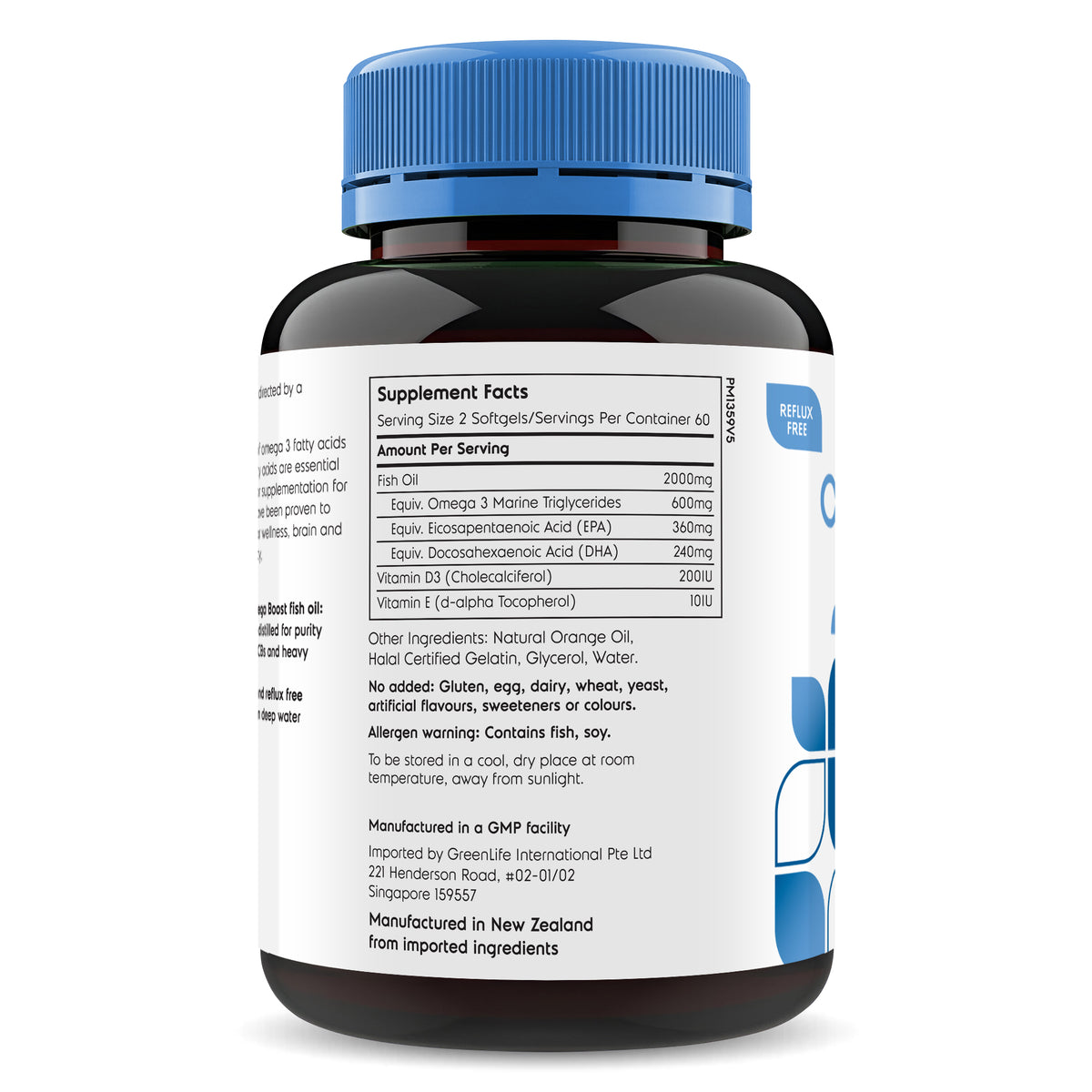 Omega Boost | Omega 3 1000mg 120 softgels - GreenLife Singapore
