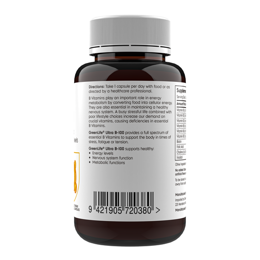 Ultra B-100 - Complete Vitamin B support - GreenLife Singapore