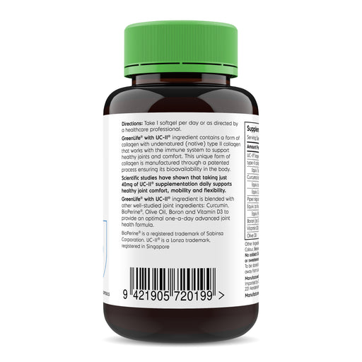 UC-II Advanced Joint Support 30 softgels - GreenLife Singapore