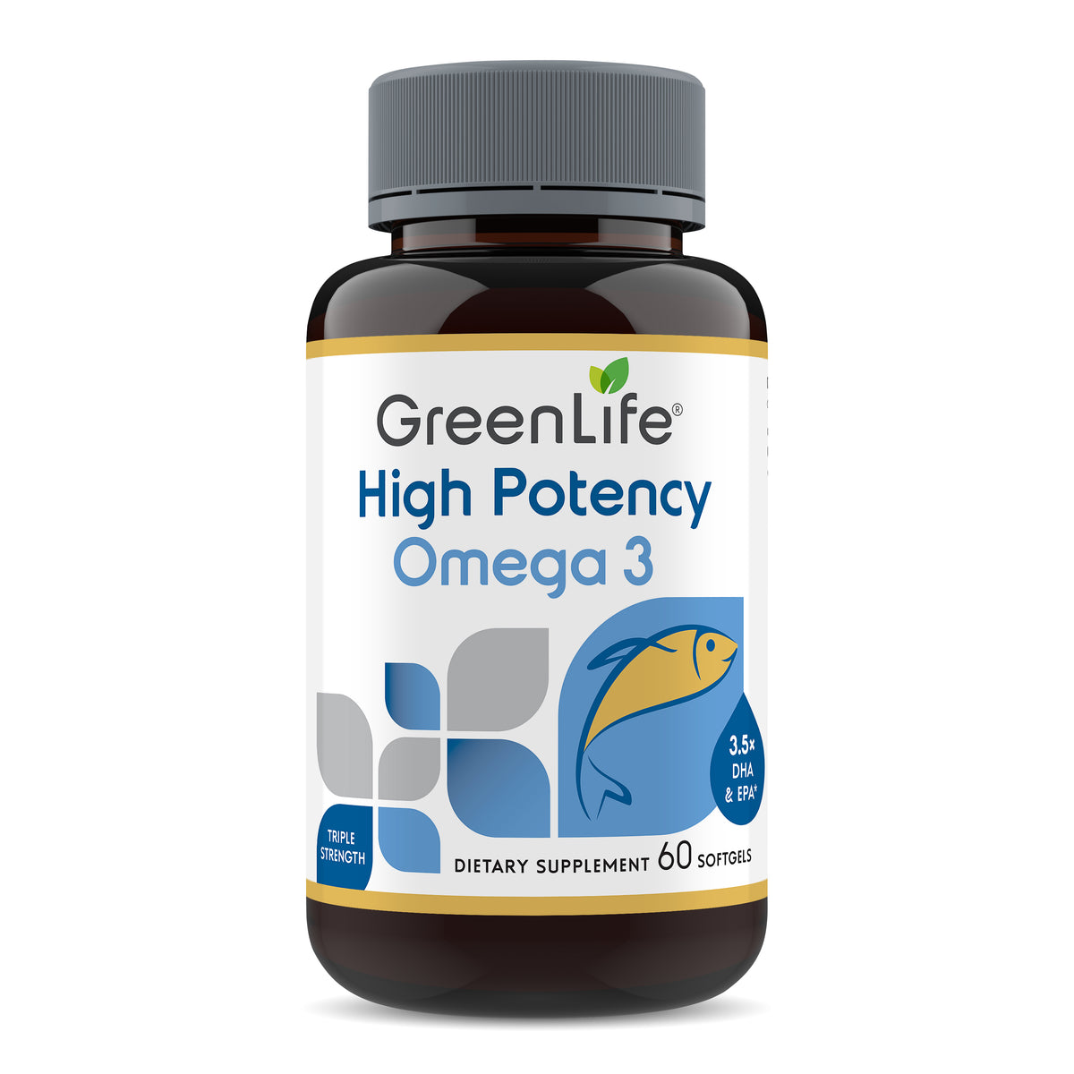 High Potency Omega 3, 60 softgels - GreenLife Singapore