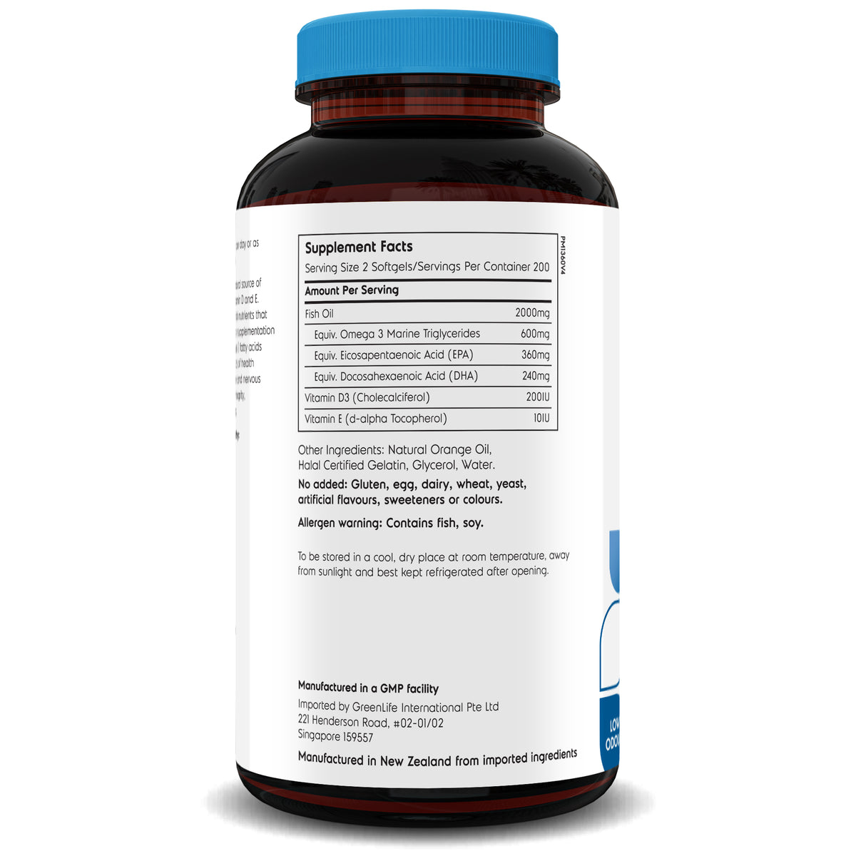 Omega Daily 400 softgels - GreenLife Singapore