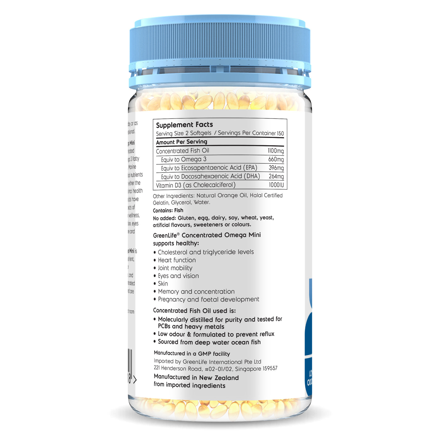 Concentrated Omega Mini 300 mini softgels — GreenLife Singapore