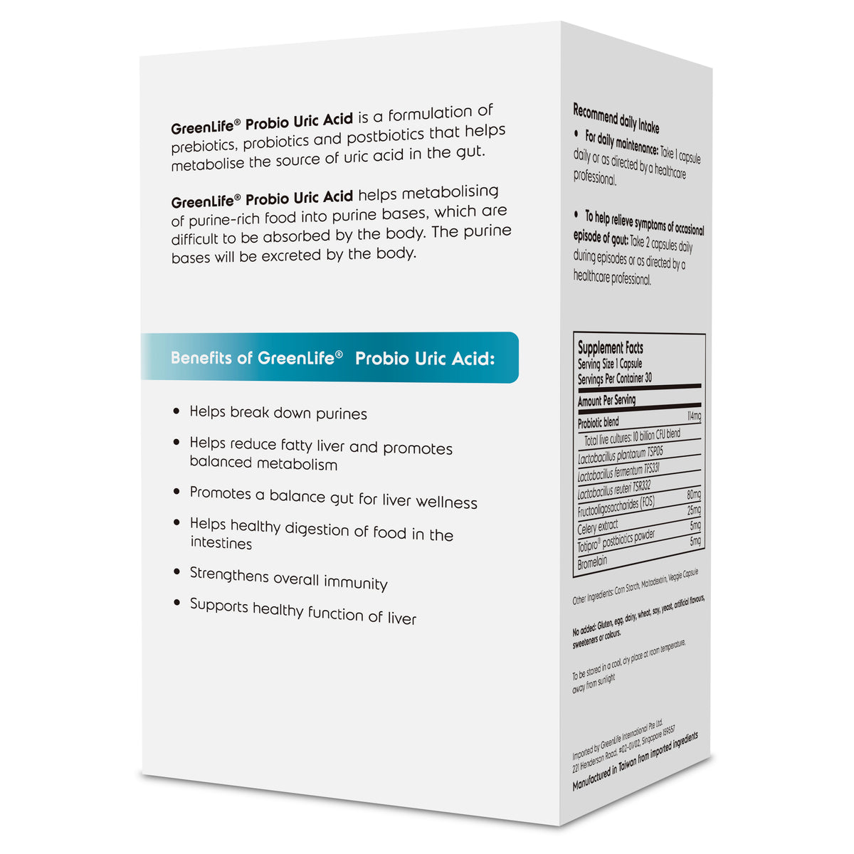 Probio Uric Acid (Now in bottle) - GreenLife Singapore