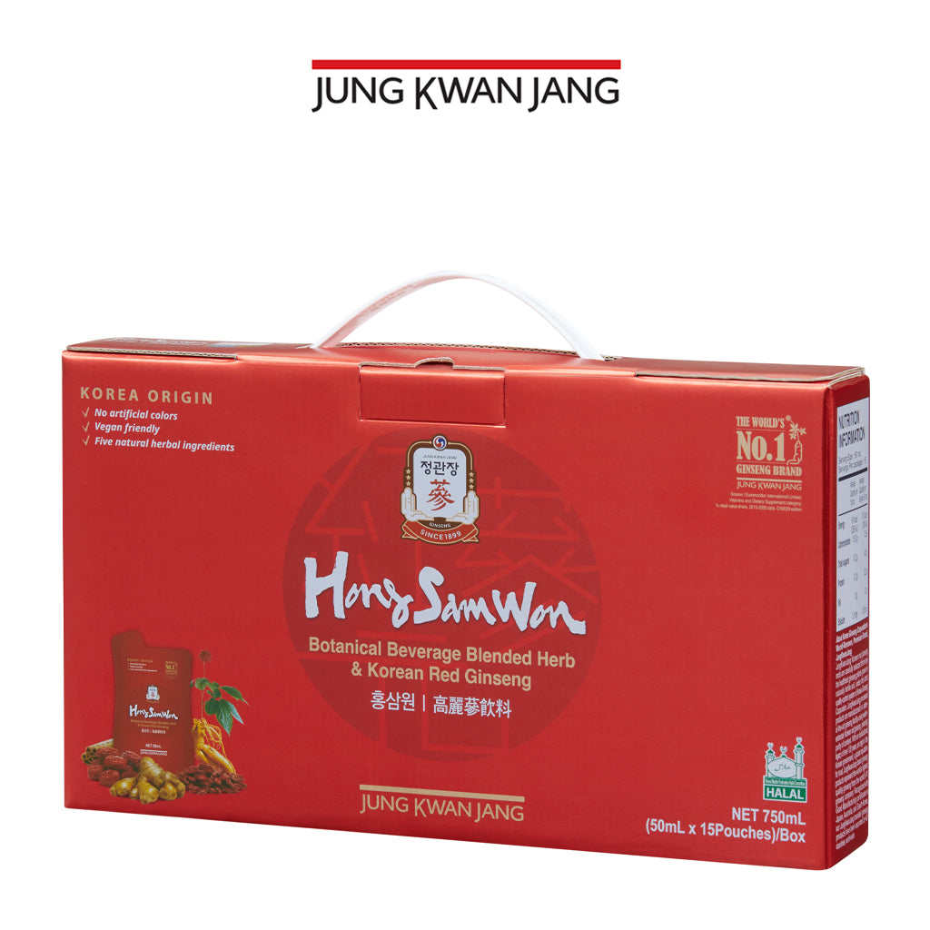 Hong Sam Won Korean Red Ginseng and Blended Herb 50ml x 15 Pouches