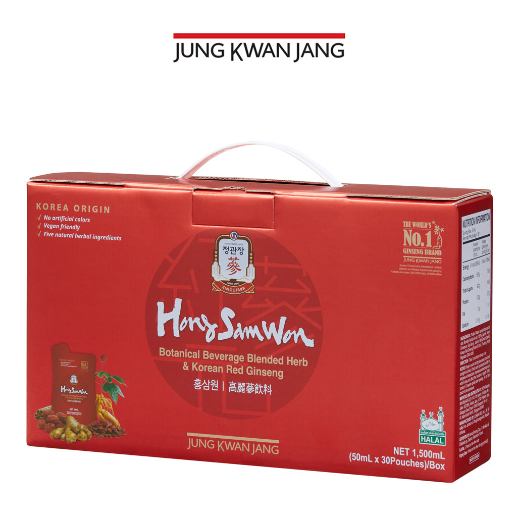 Hong Sam Won Korean Red Ginseng and Blended Herb 50ml x 30 Pouches