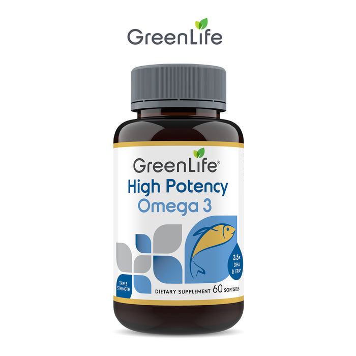 High Potency Omega 3, 60 softgels