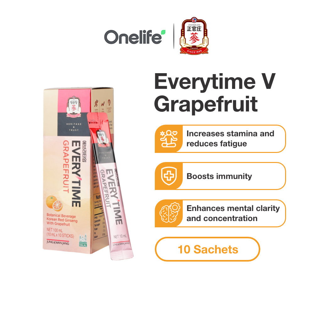 Korean Red Ginseng Everytime V - Grapefruit Flavour 10ml (10 sticks)