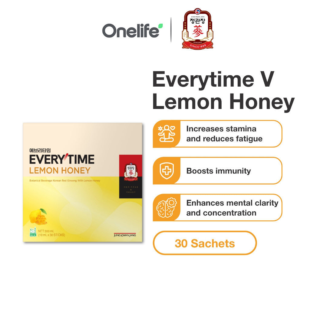 Korean Red Ginseng Everytime V - Lemon Honey Flavour 10ml (30 sticks)
