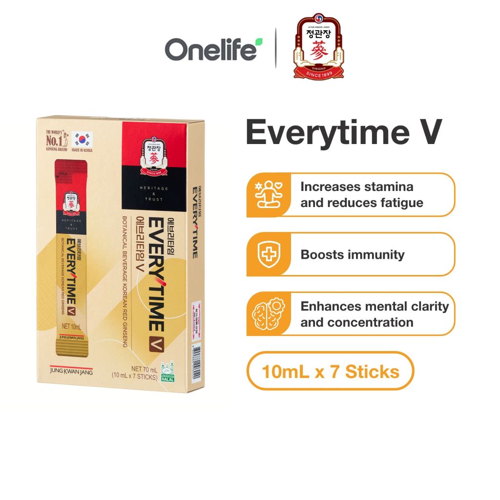 Korean Red Ginseng Everytime V 10ml x 7 sticks