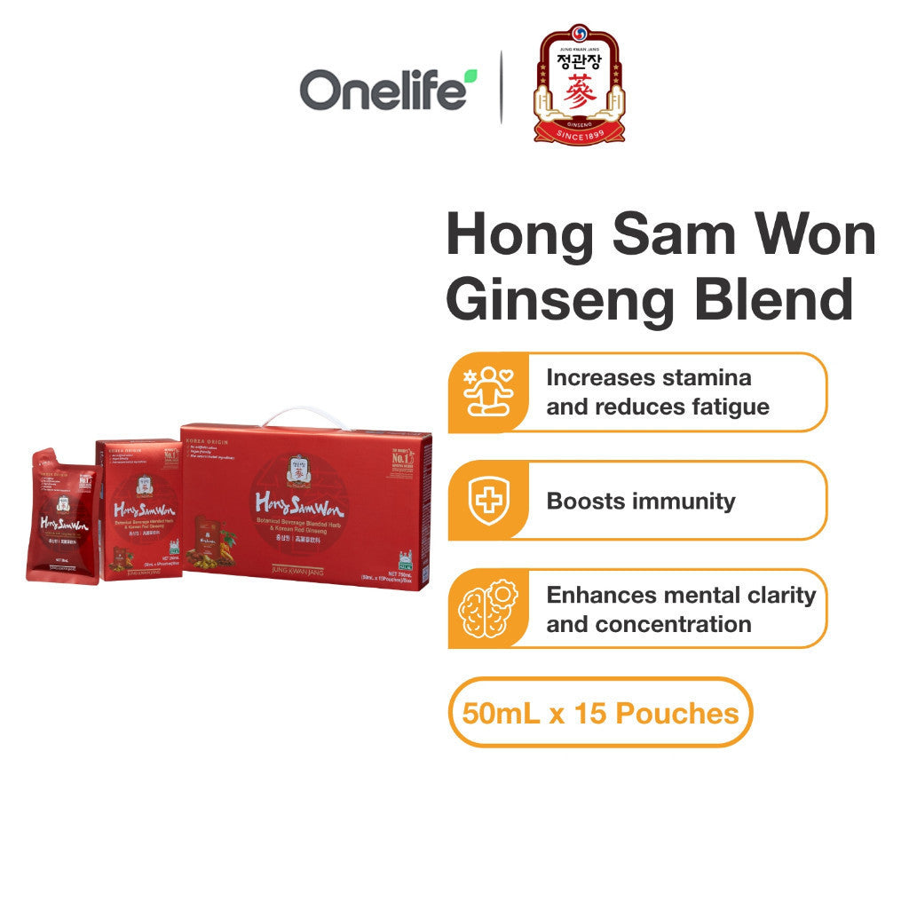 Hong Sam Won Korean Red Ginseng and Blended Herb 50ml x 15 Pouches