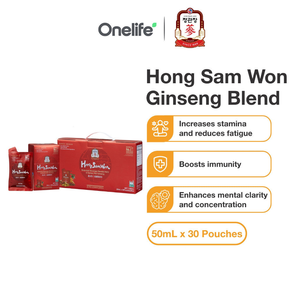 Hong Sam Won Korean Red Ginseng and Blended Herb 50ml x 30 Pouches