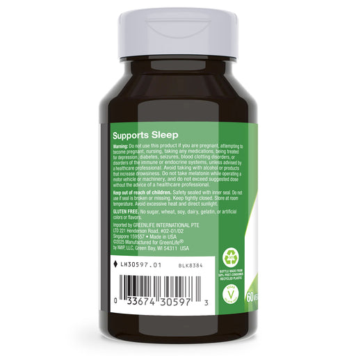 Melatonin Lozenge 3mg Potency - GreenLife Singapore